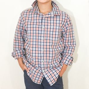 Gymboree boys plaid shirt size Large